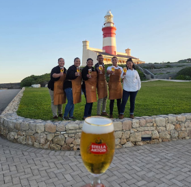 Staff group photo at the lighthouse